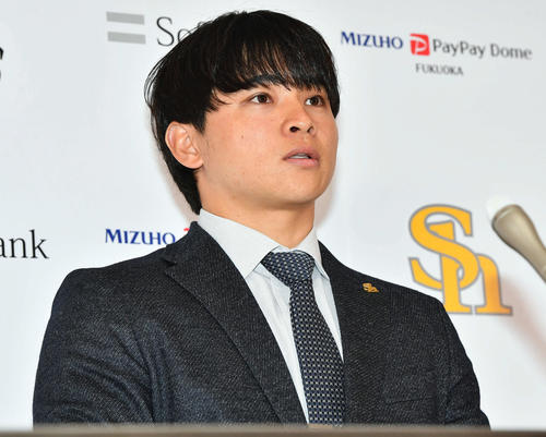 ソフトバンク谷川原健太（2024年12月撮影）