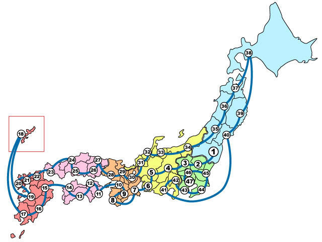 日本地図